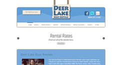 Desktop Screenshot of deerlakeboatrentals.com