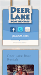 Mobile Screenshot of deerlakeboatrentals.com