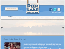 Tablet Screenshot of deerlakeboatrentals.com